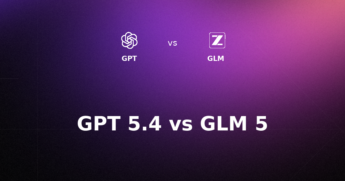 GPT 5.4 vs GLM 5