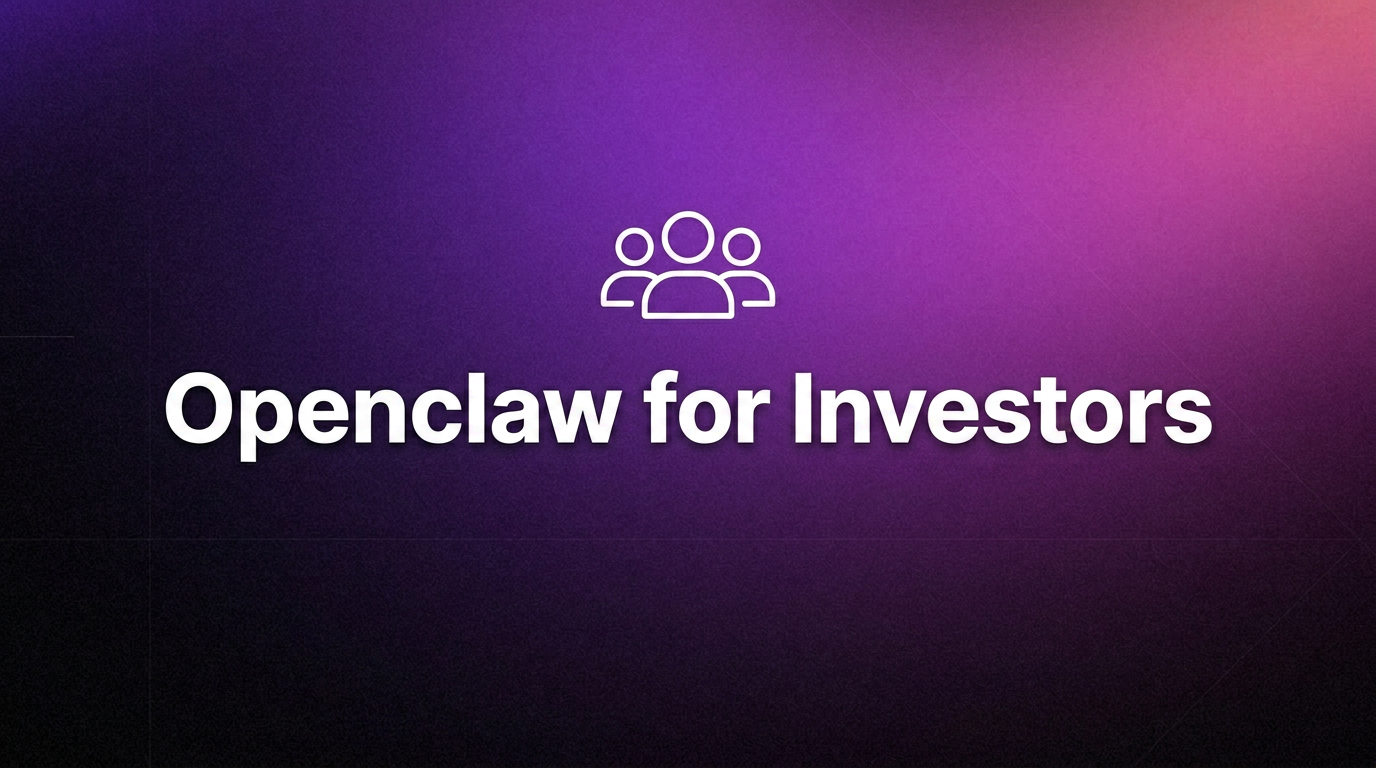 OpenClaw For Investors: AI Assistant For Investors